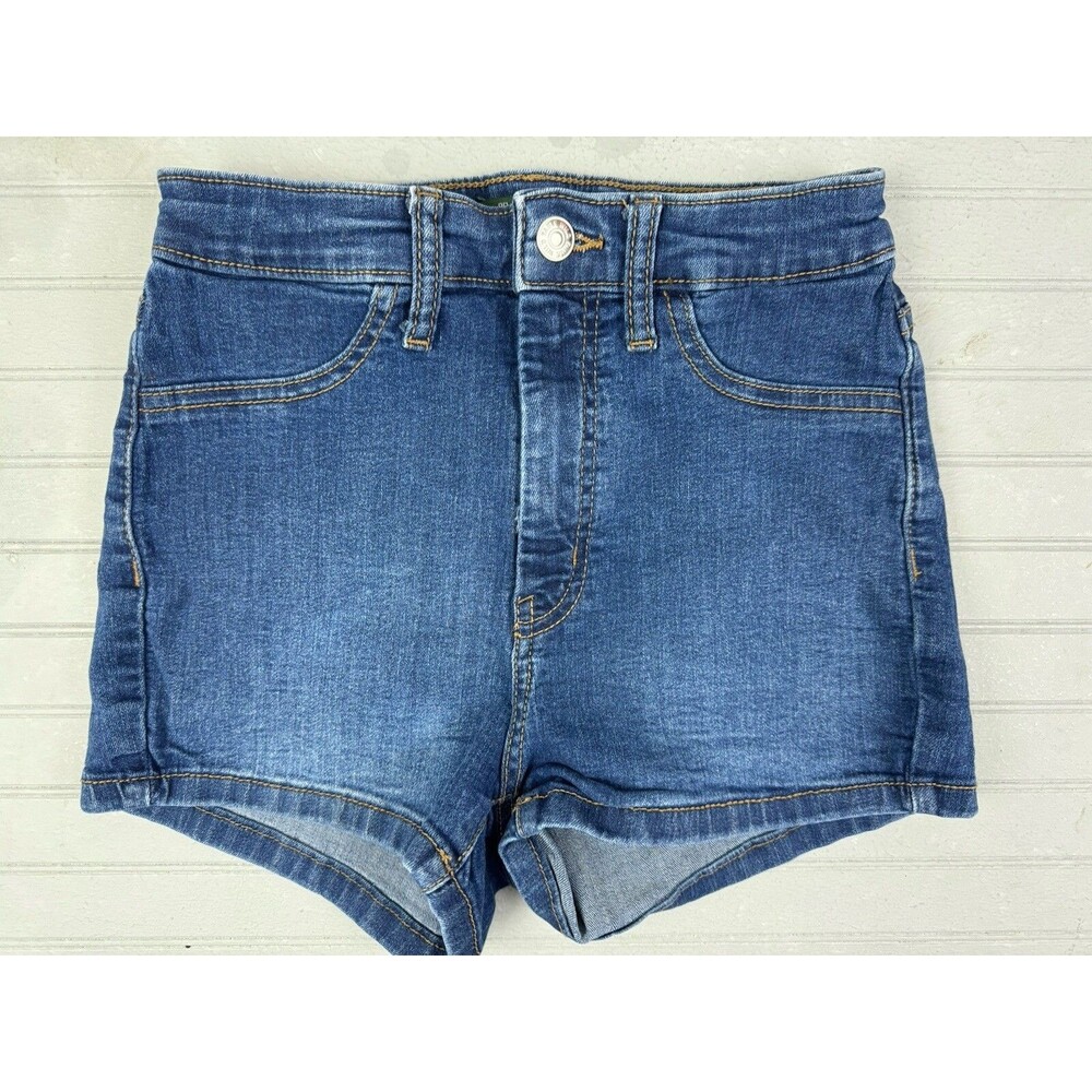 Wild Fable Size 0 25 Womens Shorts Jeans Denim Highest Rise Dark Wash Stretch